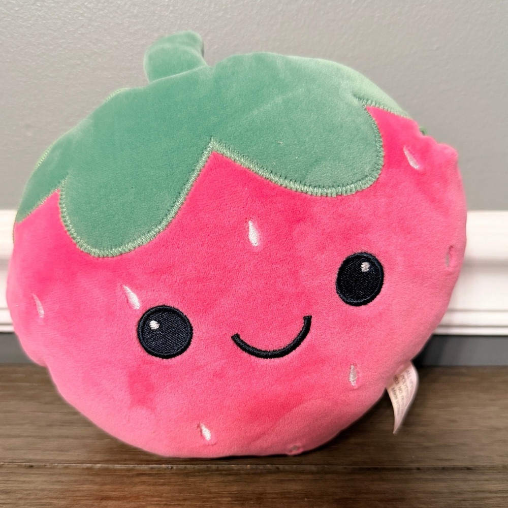Hobby Lobby Strawberry Plush Pouch Pink Fruit Squishy Stuffed Animal Toy